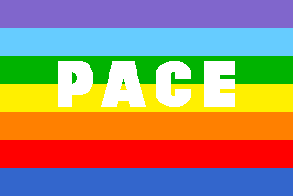 Flag with inscription PACE, variant #3